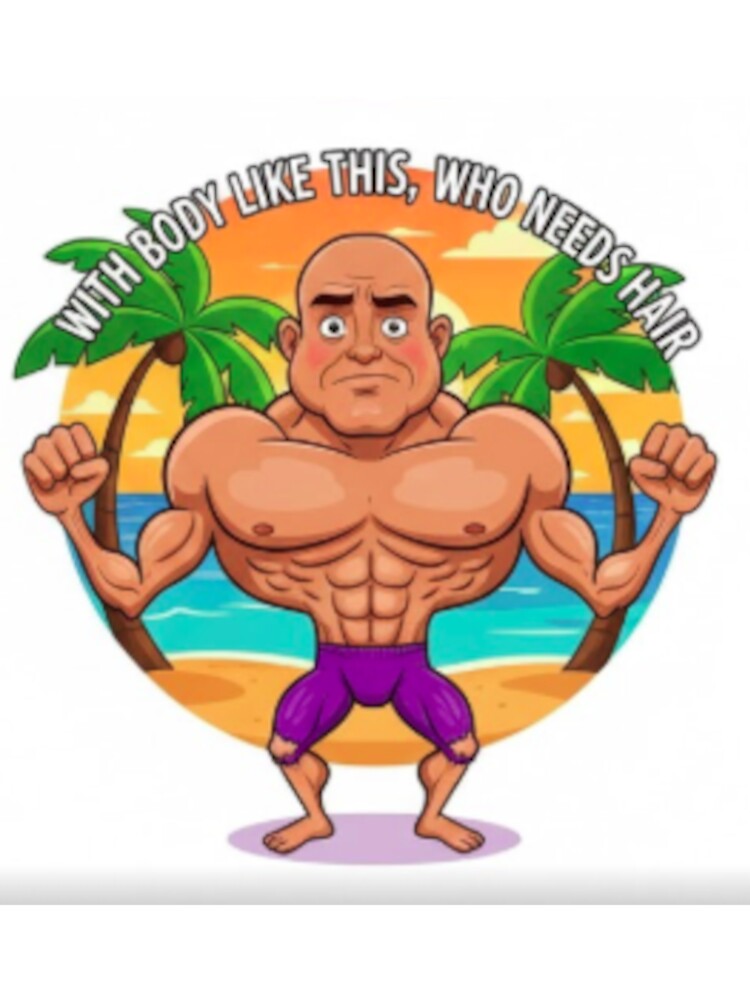 Bald bodybuilder by AP Design Images