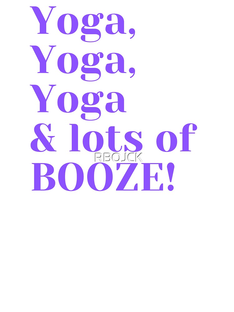 yoga fun Tee shirt by RBOJCK