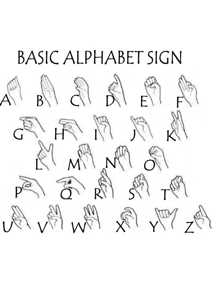 Basic Alphabet Sign by Aqua Victoria