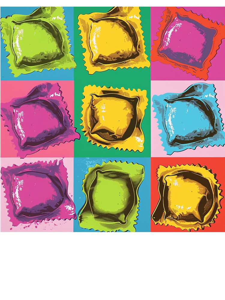 Ravioli Pasta Pop Art 2 by AstroRisq