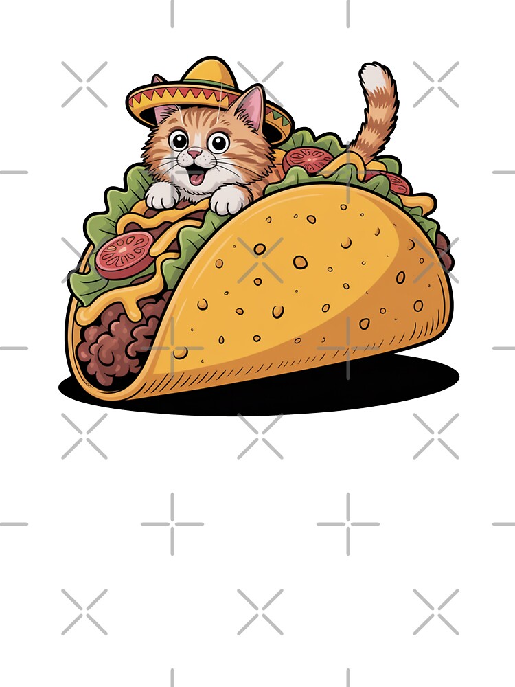 Taco Cat Funny Food Design by MonkiFlipp