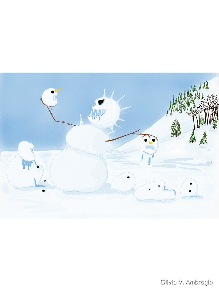 Abominable snowman (snowperson) by Olivia V. Ambrogio