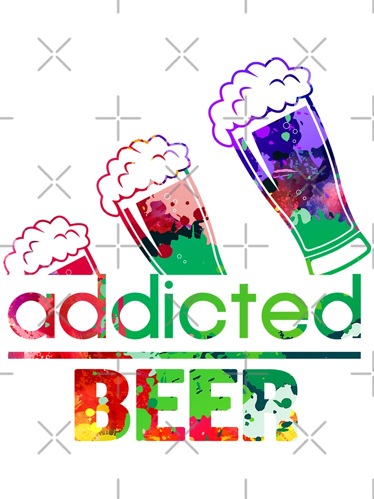Beer addicted watercolor by loveislovestore