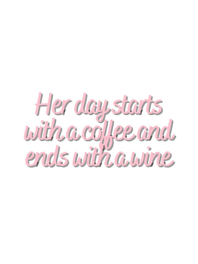 Her day starts with a coffee and ends with a wine by CharmStudio
