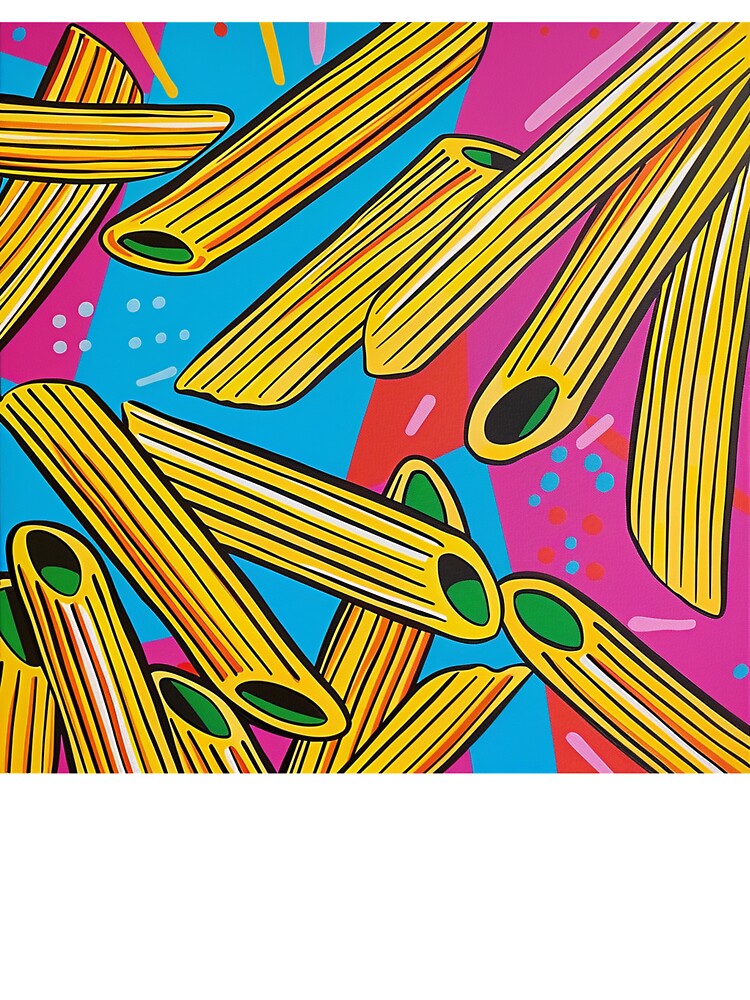 Penne Pasta Pop Art 2 by AstroRisq