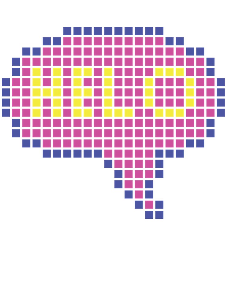 Pixelated Bubble Speech Hello by NewYearDesign