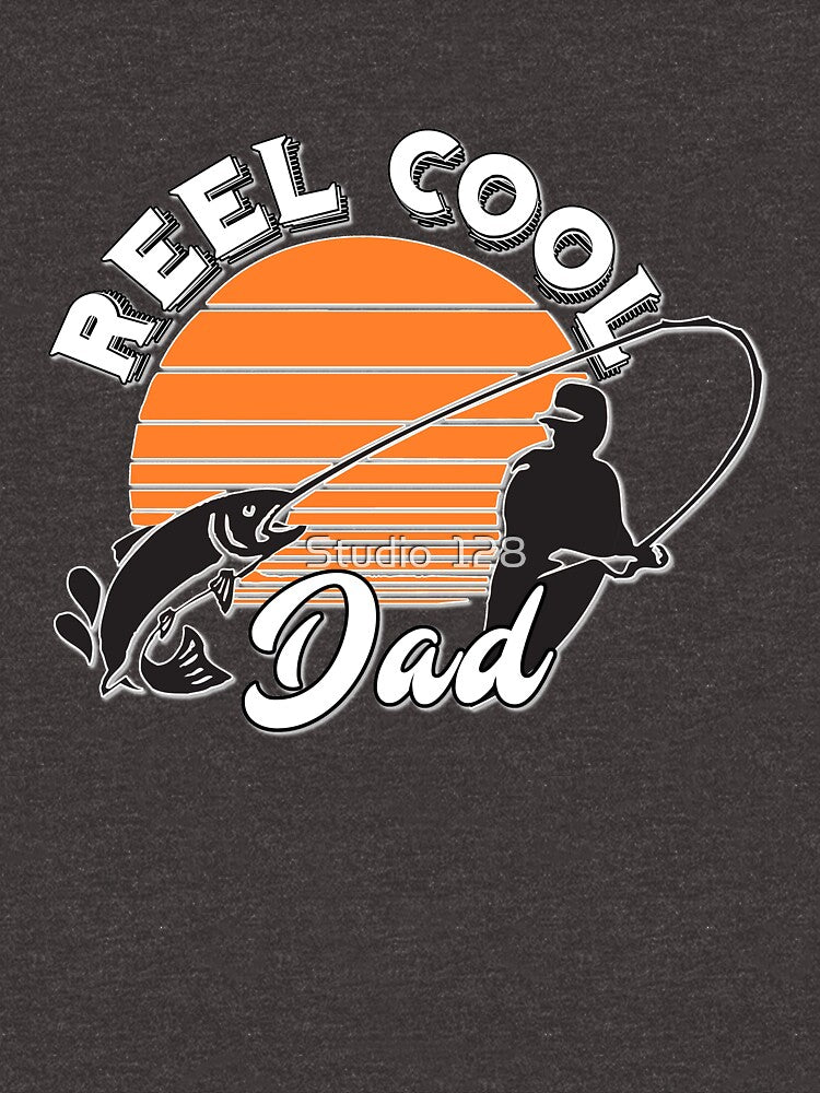 Reel Cool Dad - Real Funny Fishing Pun by Studio 128