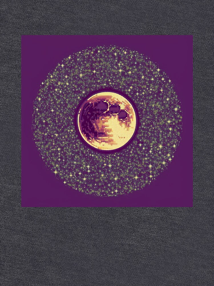Pixel Art Moon and Stars Design - Retro Art for Clothing, Mugs, and Accessories by AlanCStore