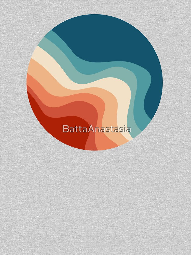 Retro style waves by BattaAnastasia