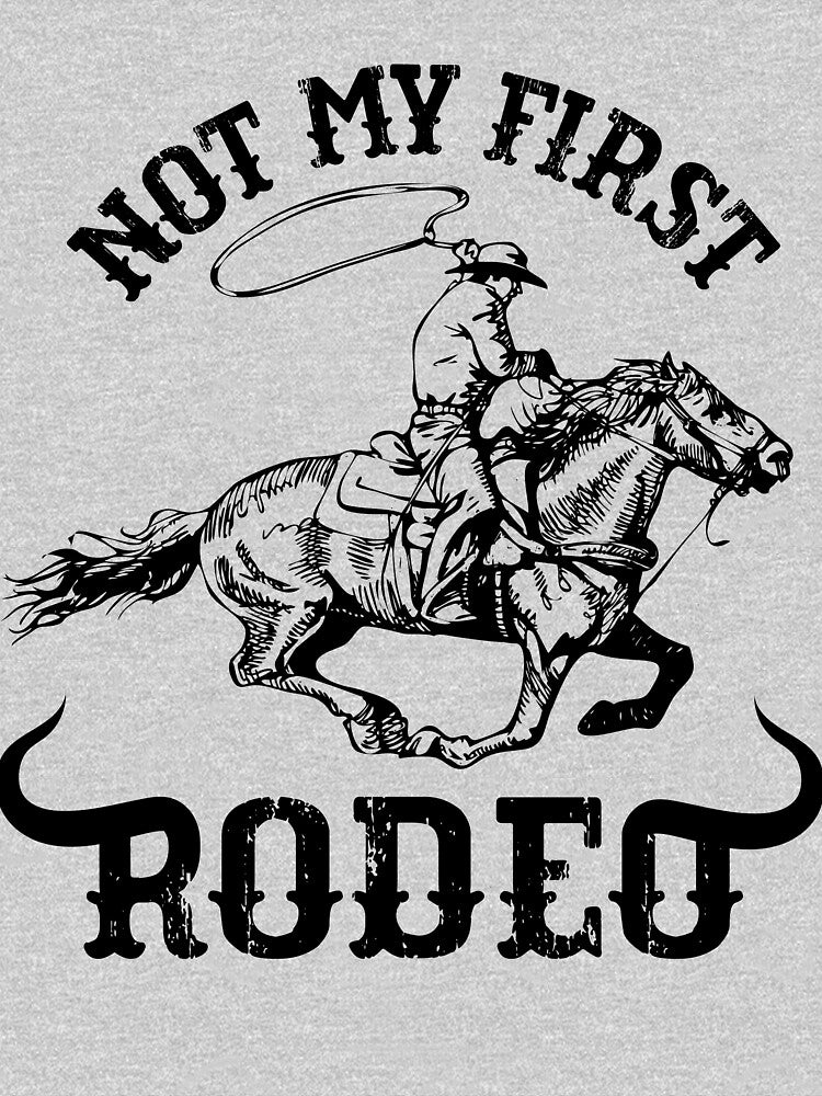 Not My First Rodeo Western Vintage Retro Tee For Mens Womens by Cherry-Lemontie