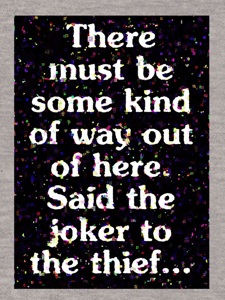 All Along the Watchtower Lyric Art Premium by RogerLehman