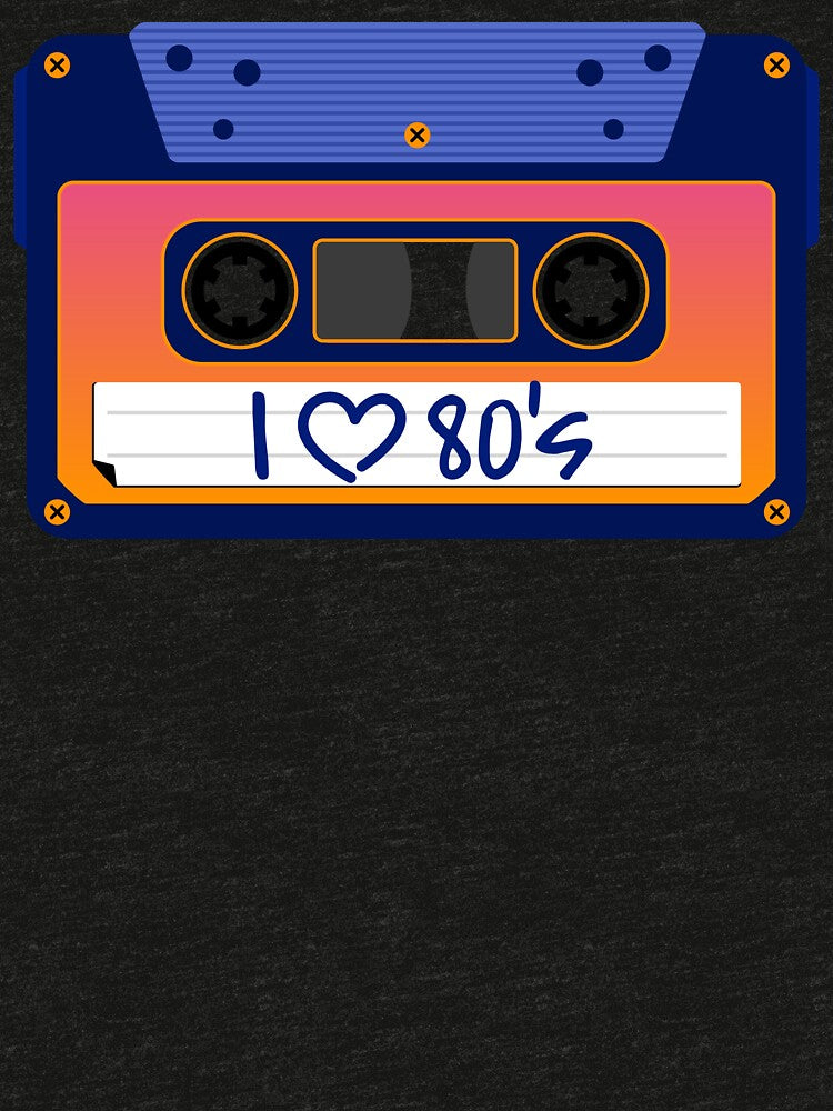 I Love 80's Cassette by tapeisdamessage