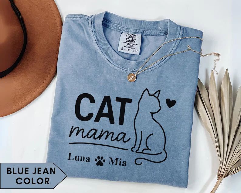 Custom Cat Lover Comfort Tee Pet Owner Gift