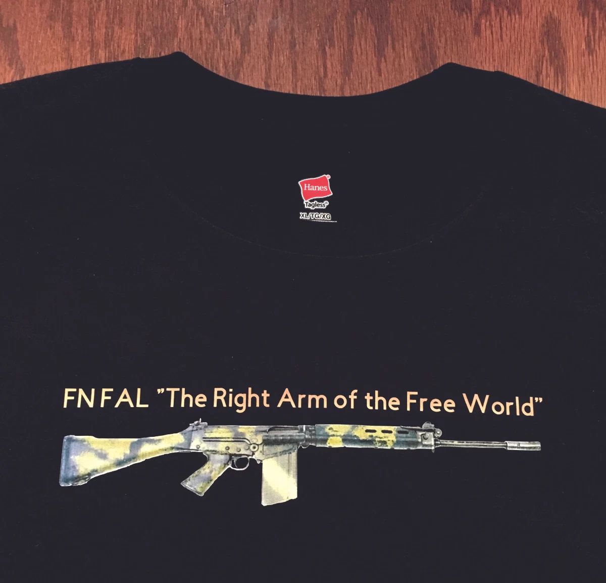 FULL COLOR FN FAL T Shirt The Right Arm of the Free World Rhodesian Camo -17