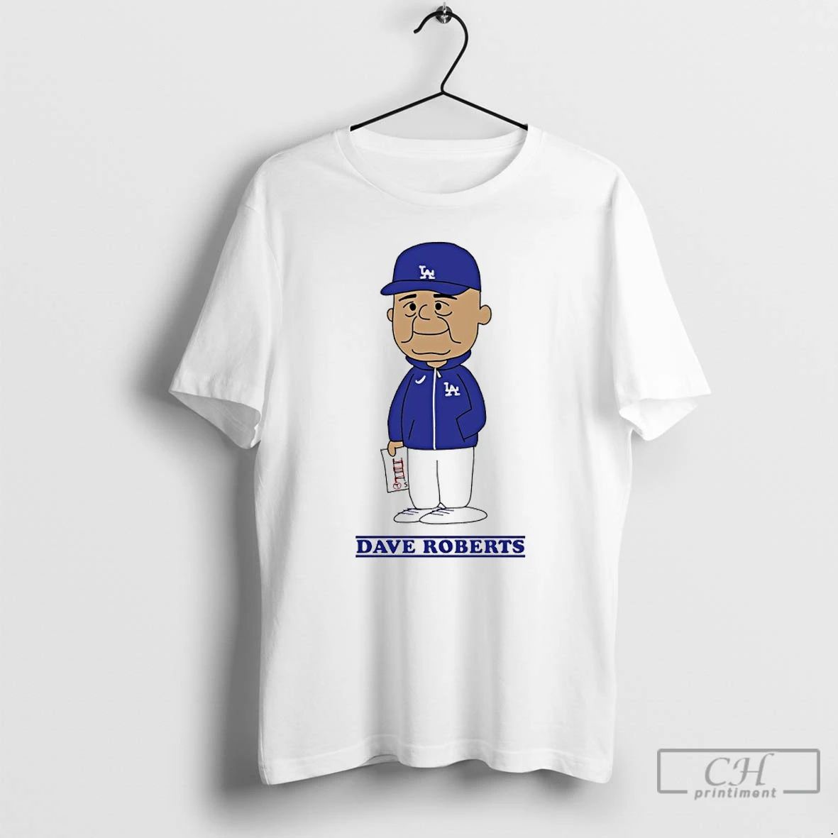Classic Peanuts X Dave Roberts Los Angeles Dodgers Baseball T Shirts