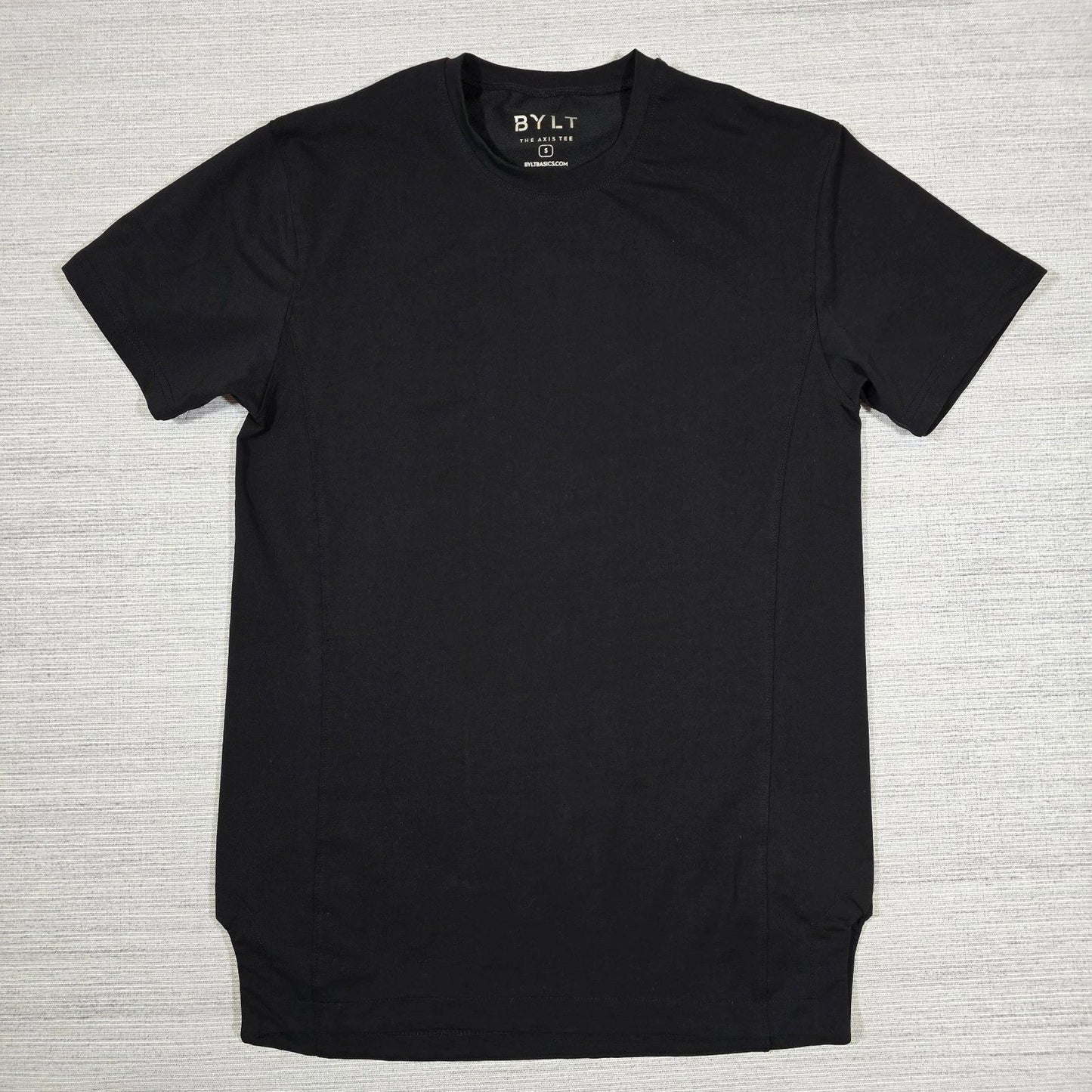 Bylt Premium Basics The Axis Tee Mens S Black Short Sleeve Shirt Minimalist