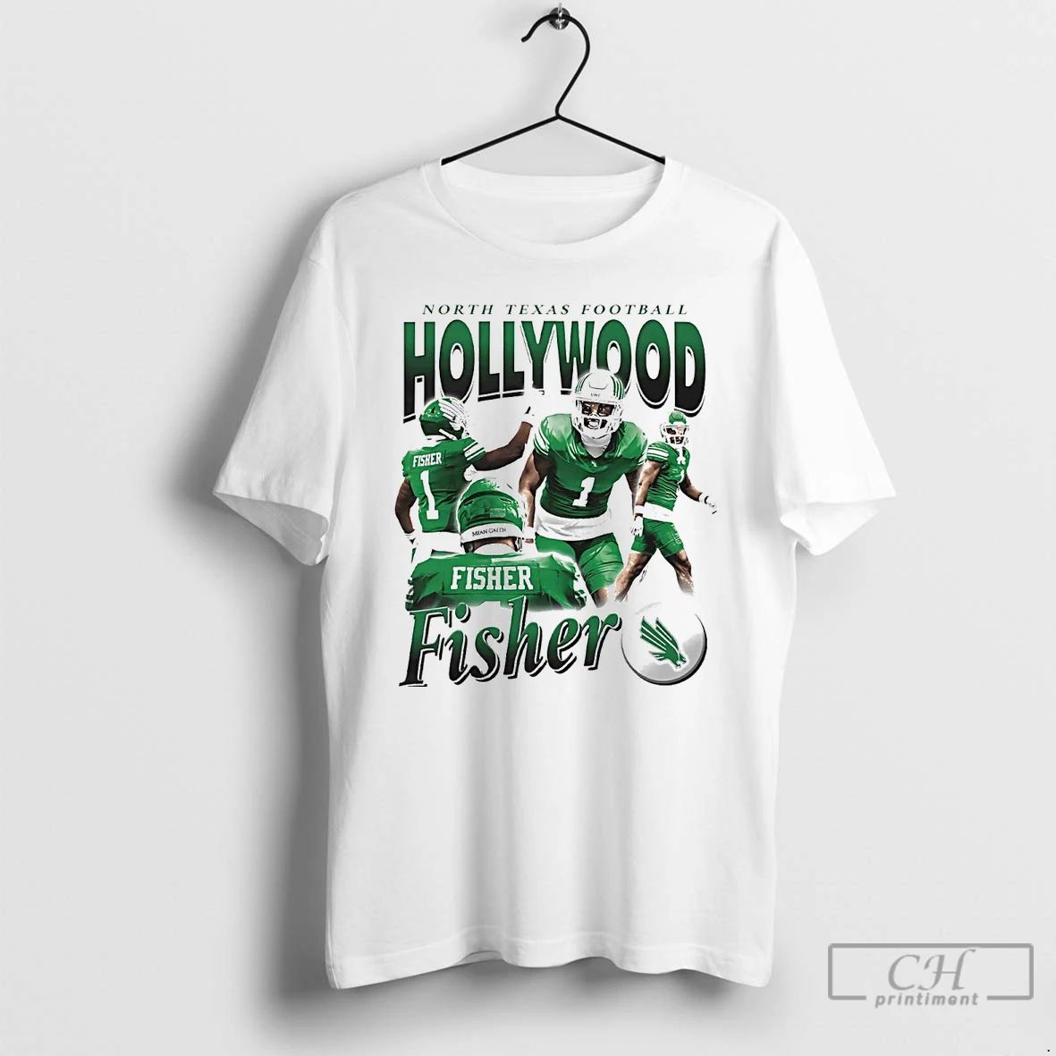 Classic David Fisher Hollywood North Texas Mean Green T Shirts