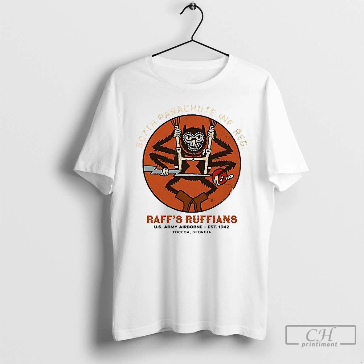 Premium 507th Parachute Infantry Regiment Raffs Ruffians Us Army Logo T Shirts