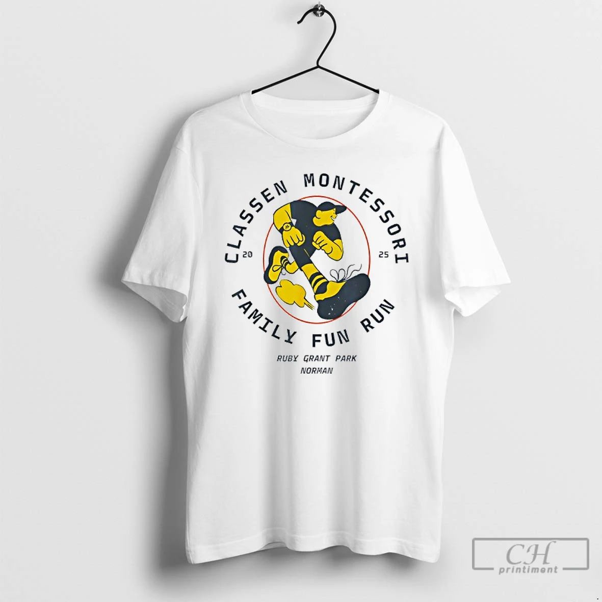 Premium Classen Montessori School Family Fun Run 2025 T Shirts