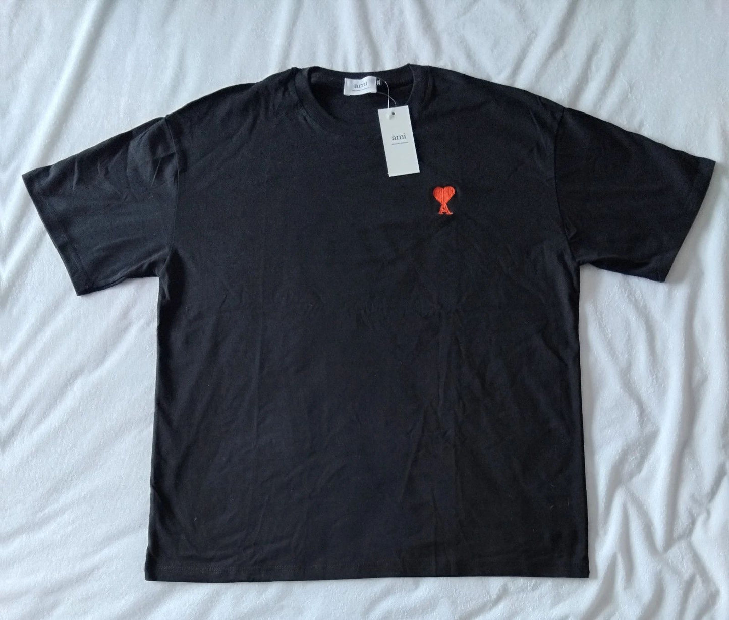 AMI Paris T-Shirt – Black Ami de Cœur