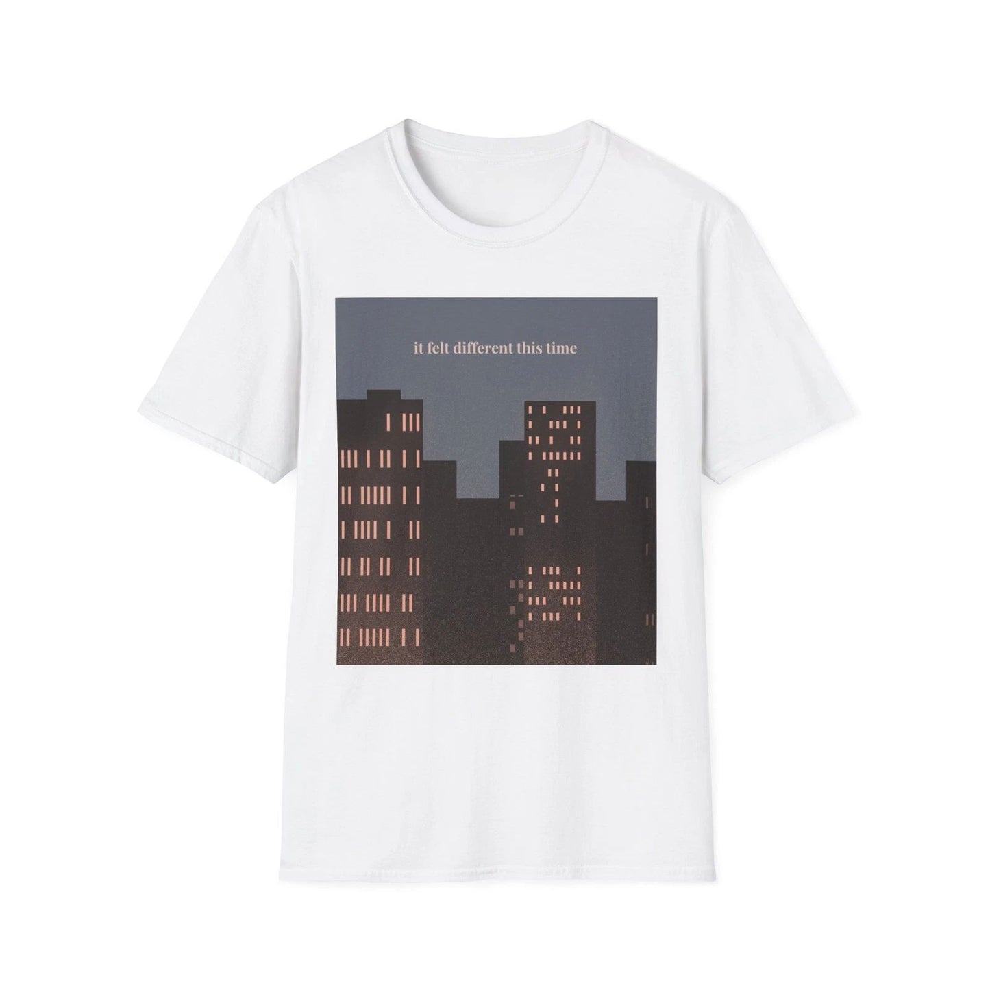 It felt different this time tee | Cityscape illustration