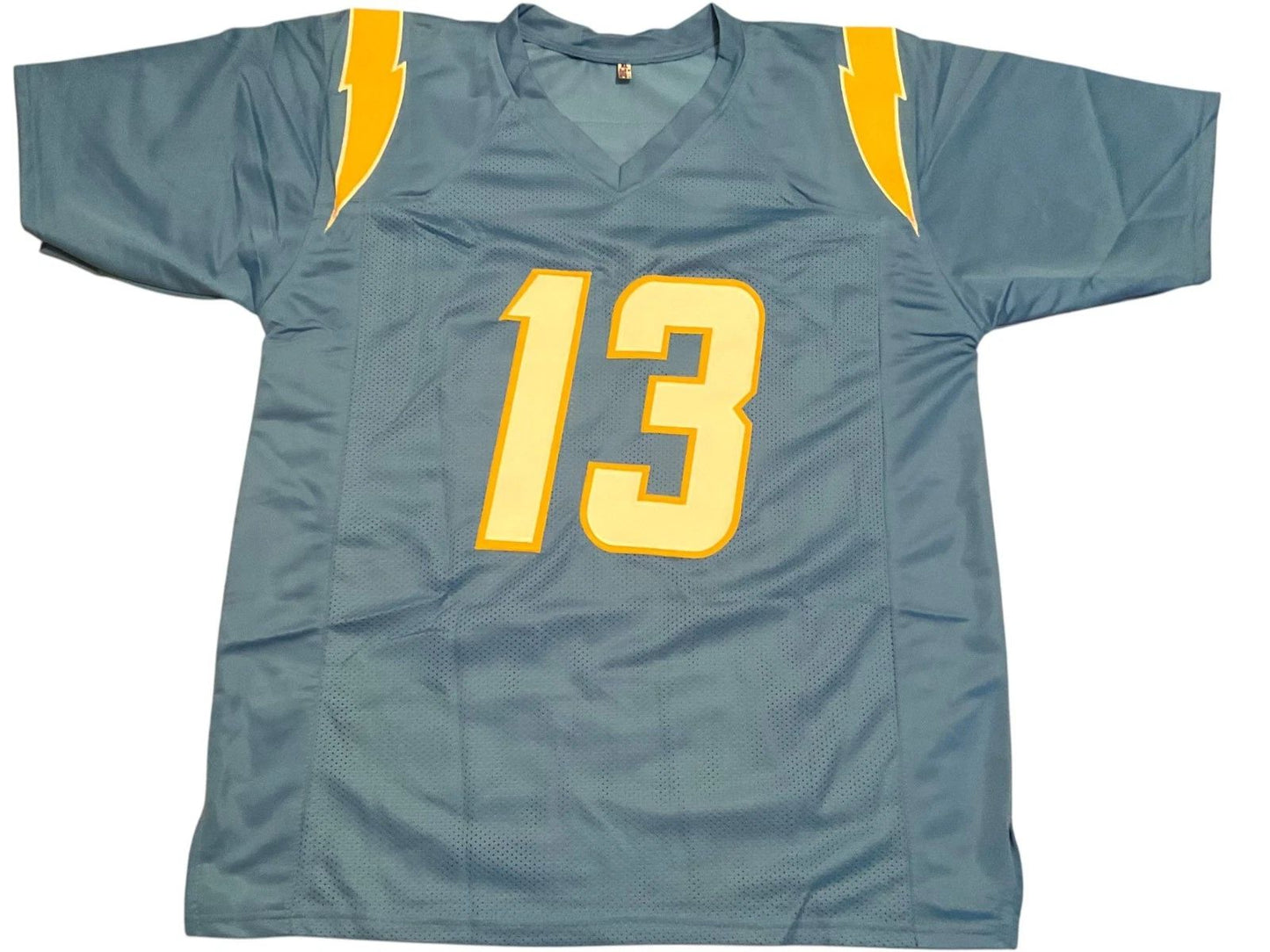 Custom Keenan Allen Powder Mesh Football Jersey