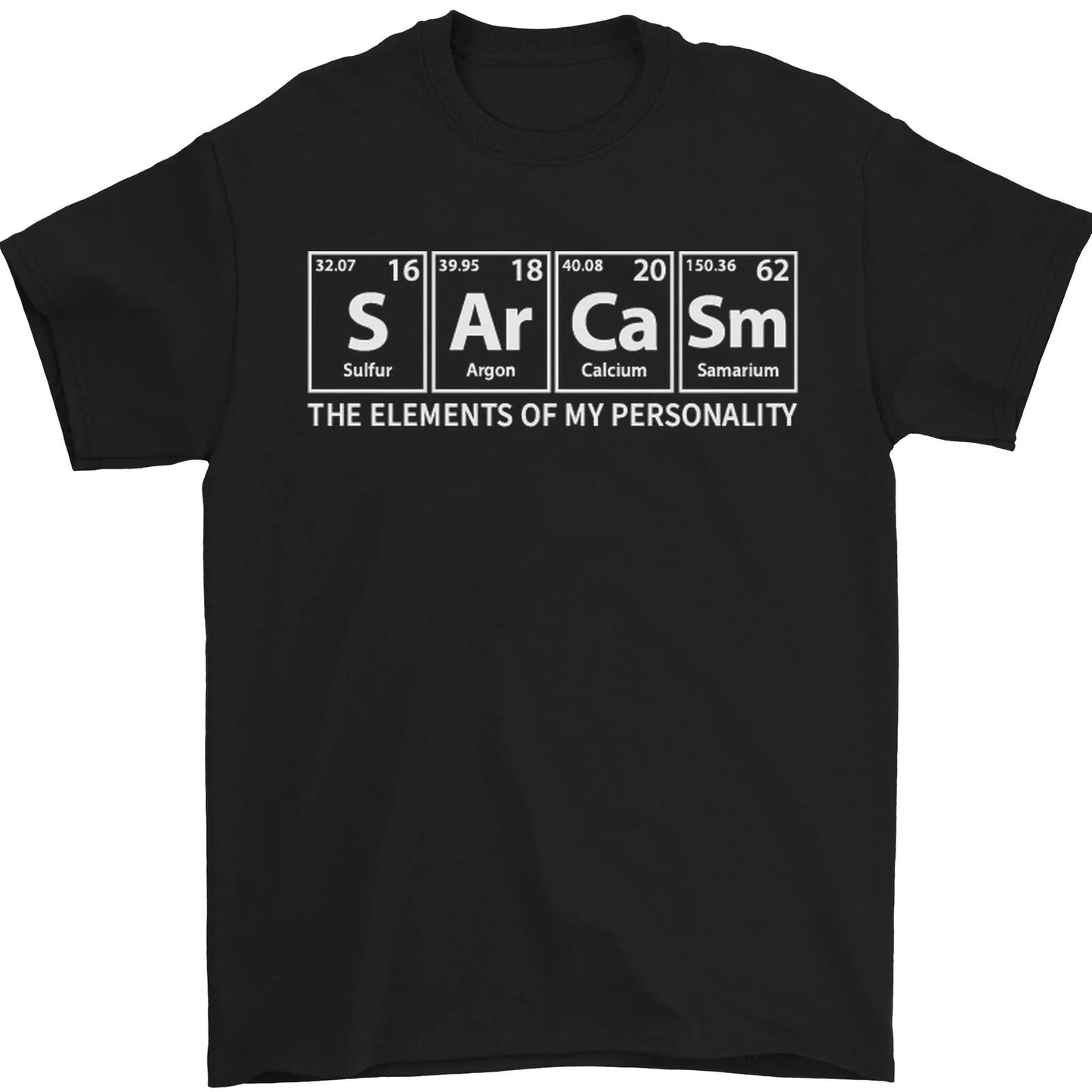 Sarcasm the Elements Personality Funny ECG Mens T-Shirt 100% Cotton