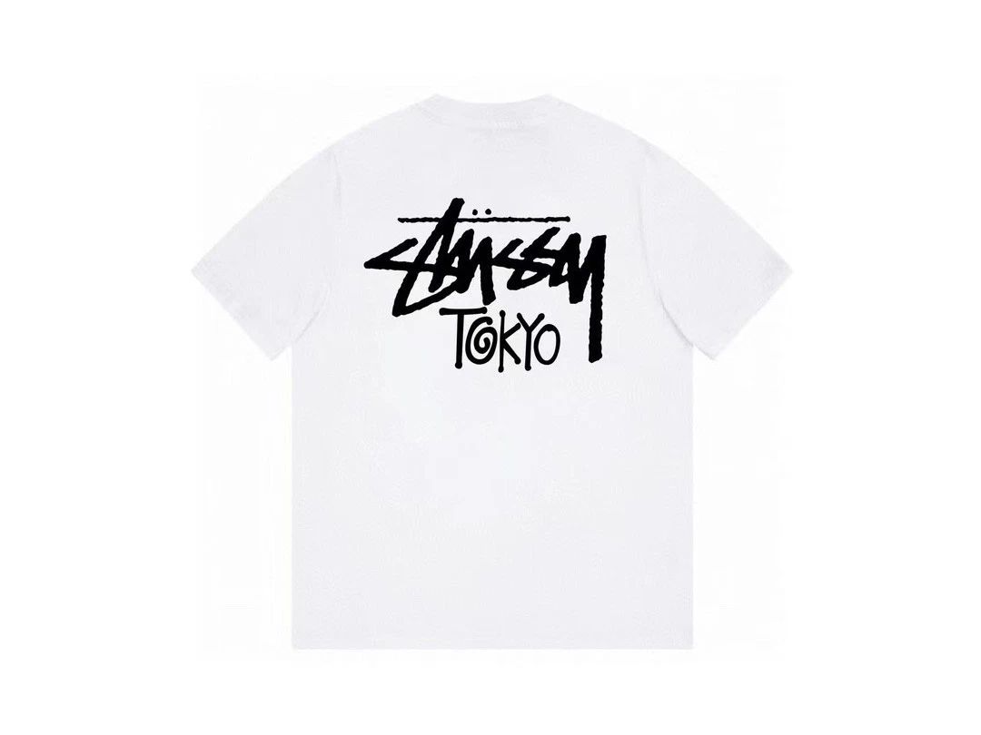 Tokyo city Stussy tee Black / white t shirt