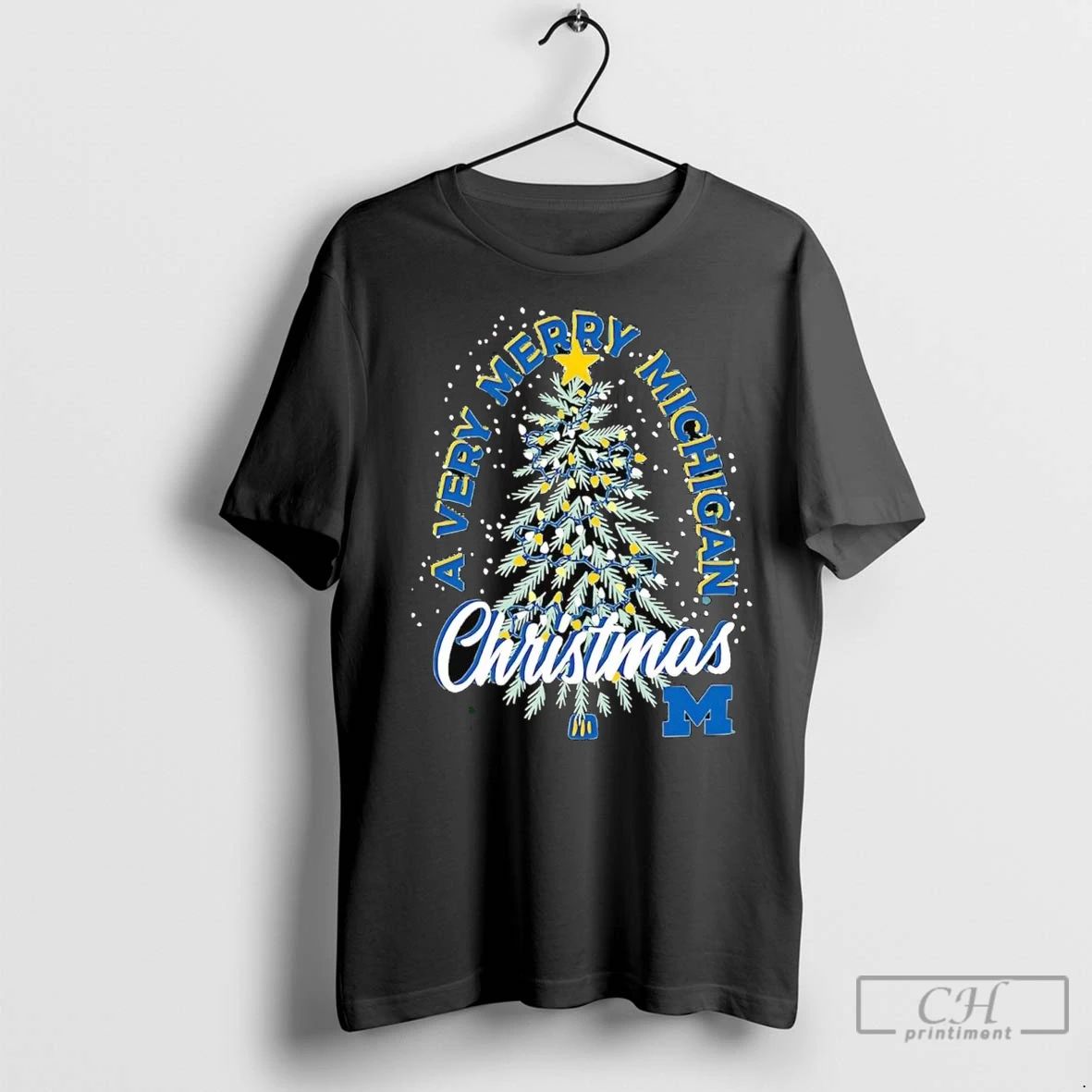 Premium Michigan Wolverines A Very Merry Michigan Christmas