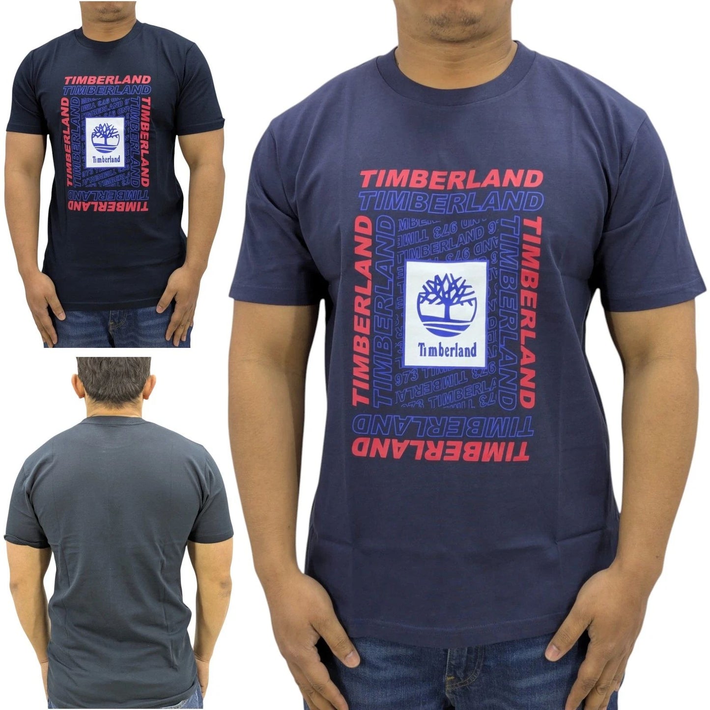Timberland Mens T Shirts Crew Neck Pullover Casual Cotton Tee Summer Top Regular
