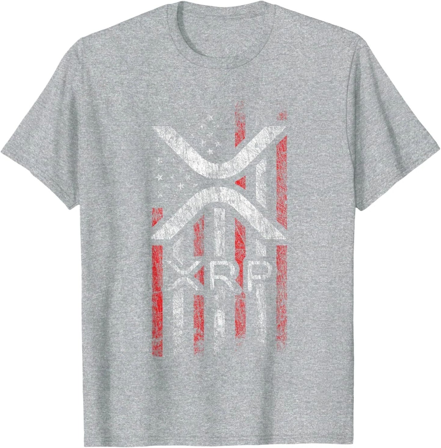 Crypto Currency - XRP Cryptocurrency - American Flag - XRP T-Shirt