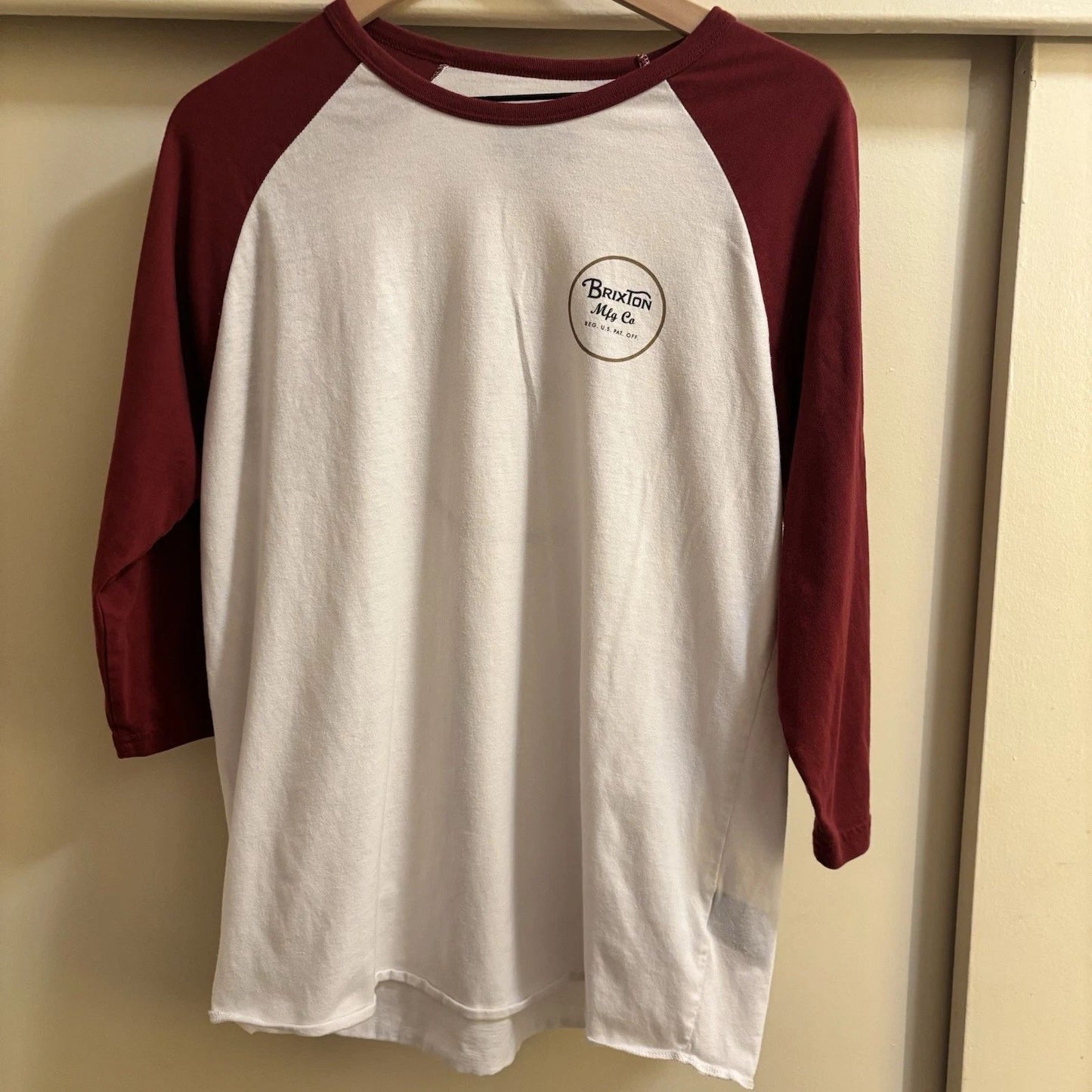 Brixton T-Shirt Men's Sz Large Skater Surfer Comfortable Baseball Tee
