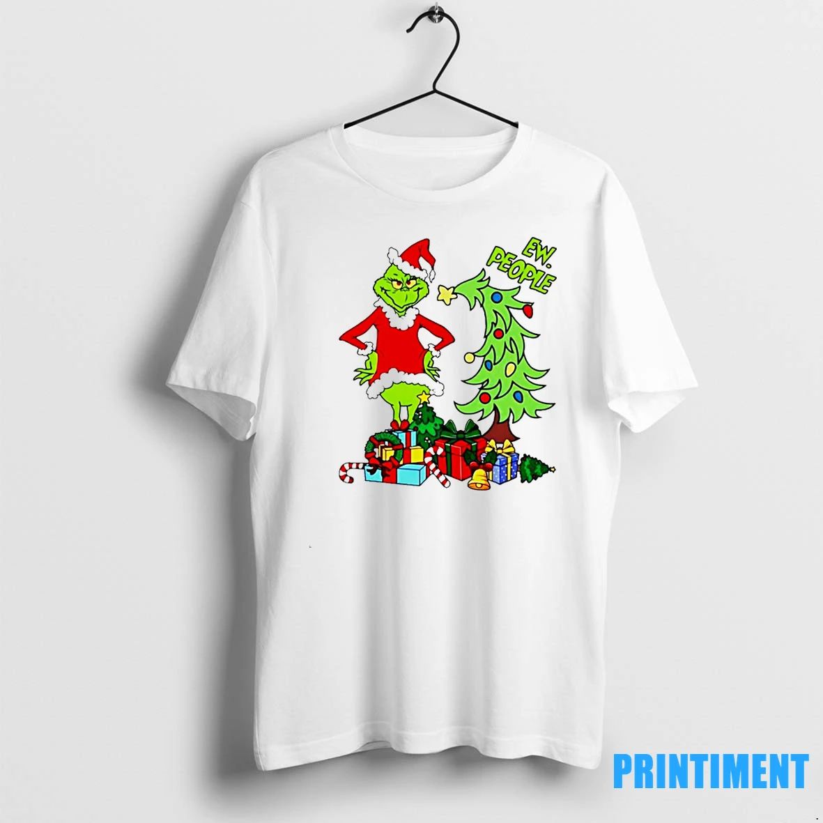 Grinch Santa And Pine Tree Merry Christmas Tshirts Sweater