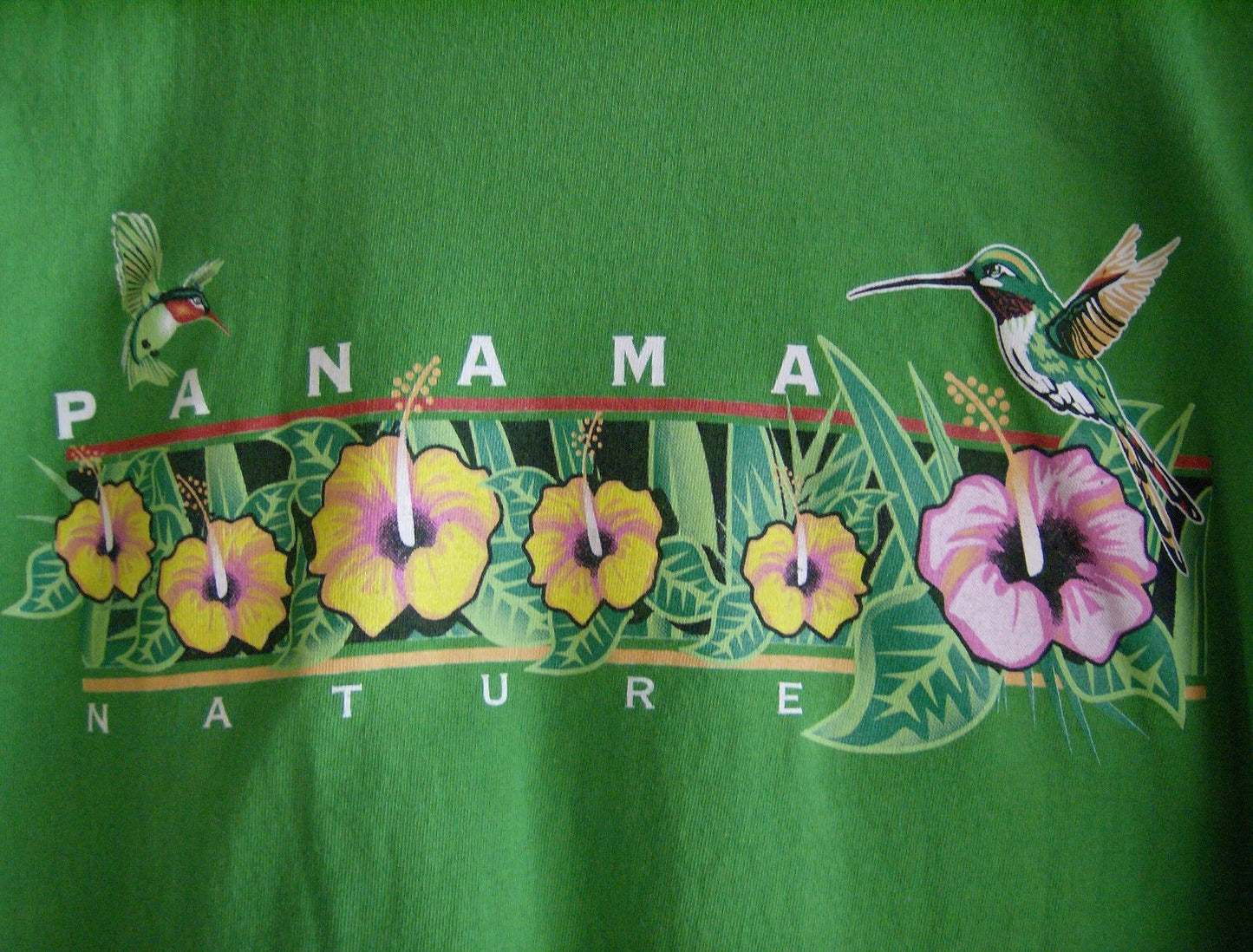 New Horizons - PANAMA Nature - Hummingbirds - Size Lg in Green