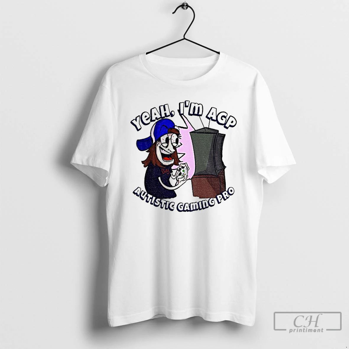 Yeah Im Agp Autistic Gaming Pro Cartoon T Shirts
