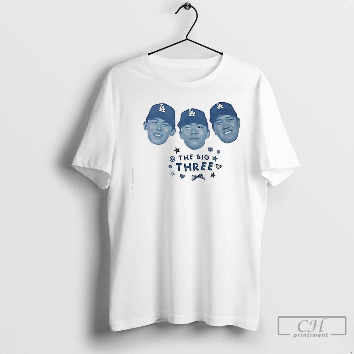 Premium Ohtani Yamamoto Sasaki The Big Three Face Players La T Shirts