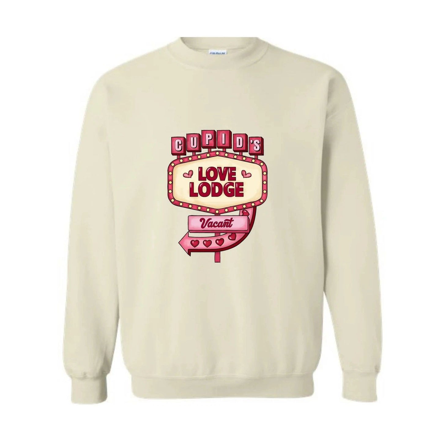 Cupids Love Lodge Vacant Sweatshirt, Valentines Day Sweatshirt, Lover Sweatshirt