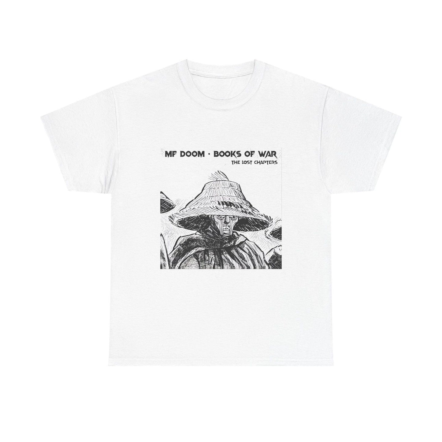 MF DOOM Books of War Art Graphic Print Unisex Heavy Cotton T-Shirt