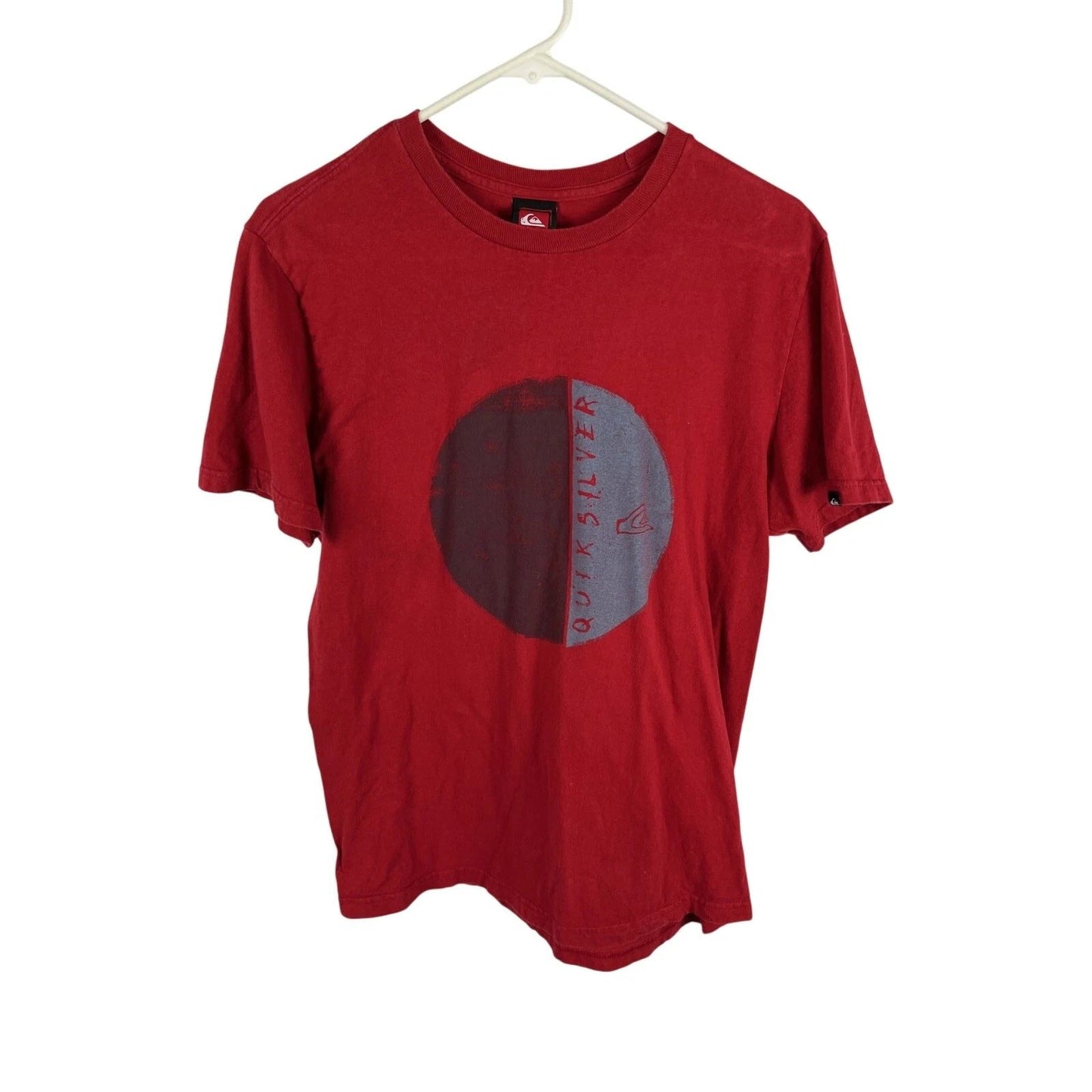 Quiksilver Men’s Medium Red Graphic T‑Shirt Crew Neck
