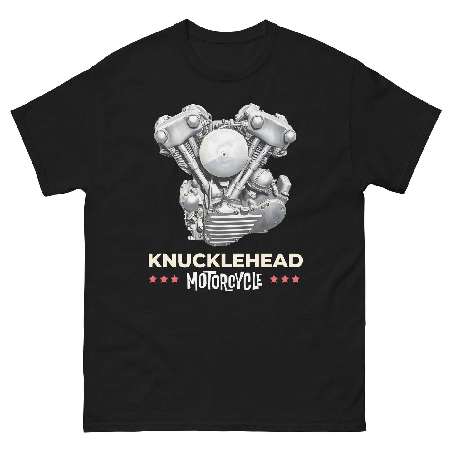 Old School Knucklehead Motorcycle Retro Biker Unisex classic tee Fits Harley