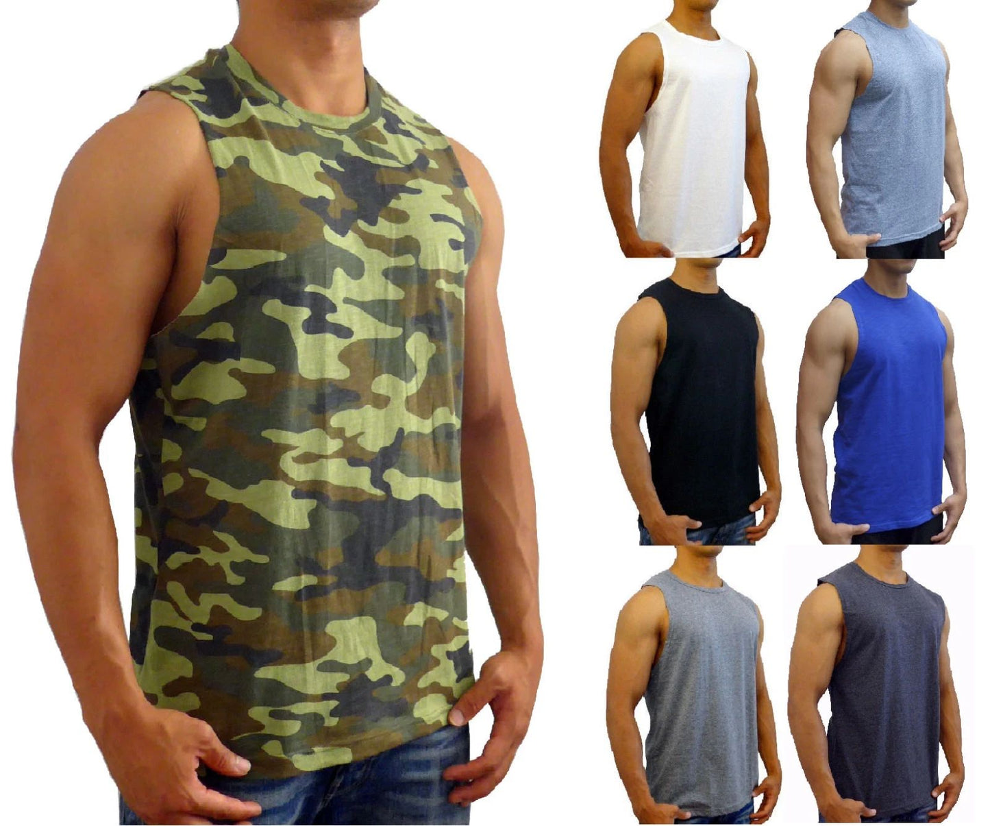 NEW MENS MUSCLE TANK SLEEVELESS TOP BODYBUIDING GYM SPORT FASHION SHIRT #09