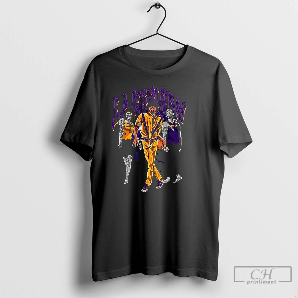Classic Michael Thriller Zombie X Los Angeles Lakers Basketball Lakeshow Halloween T Shirts