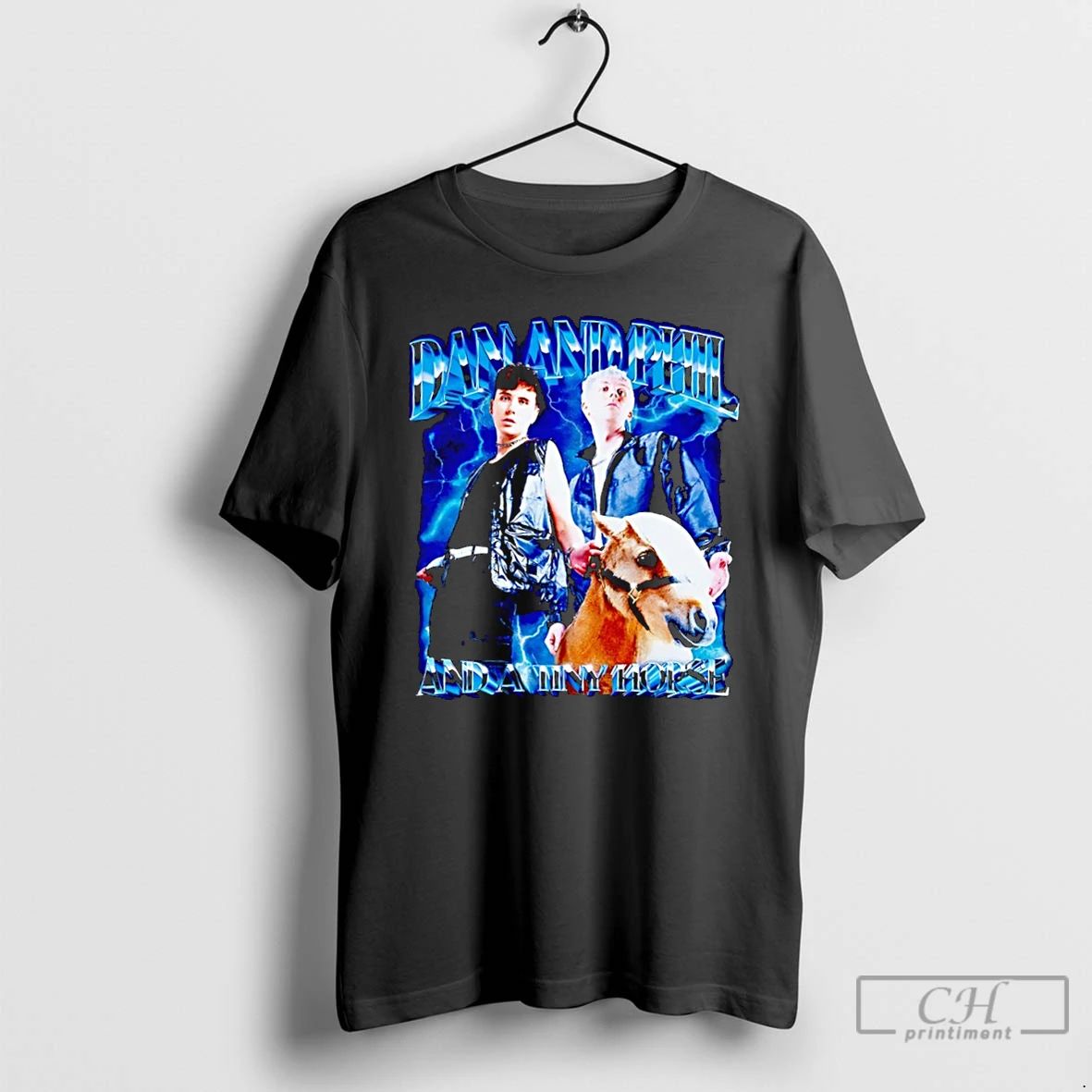 Classic Daniel Howell Dan And Phil And A Tiny Horse Graphic T Shirts