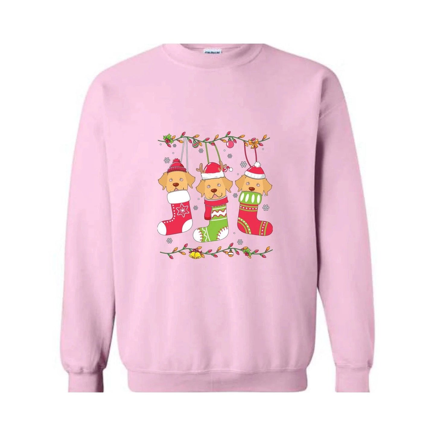 Christmas Golden Retriever Sweatshirt, Christmas Pajama, Dog Sweatshirt, Happy C