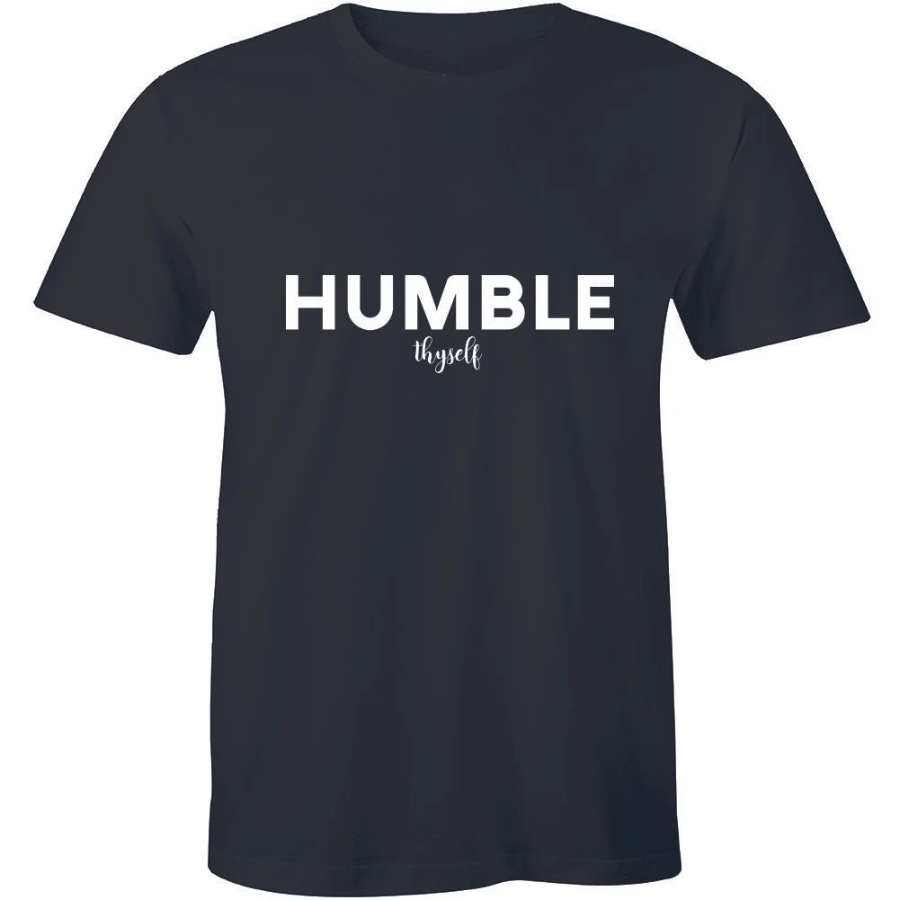 Humble Thyself Shirt Motivational Inspirational Gift Tee Men's T-shirt Yoga
