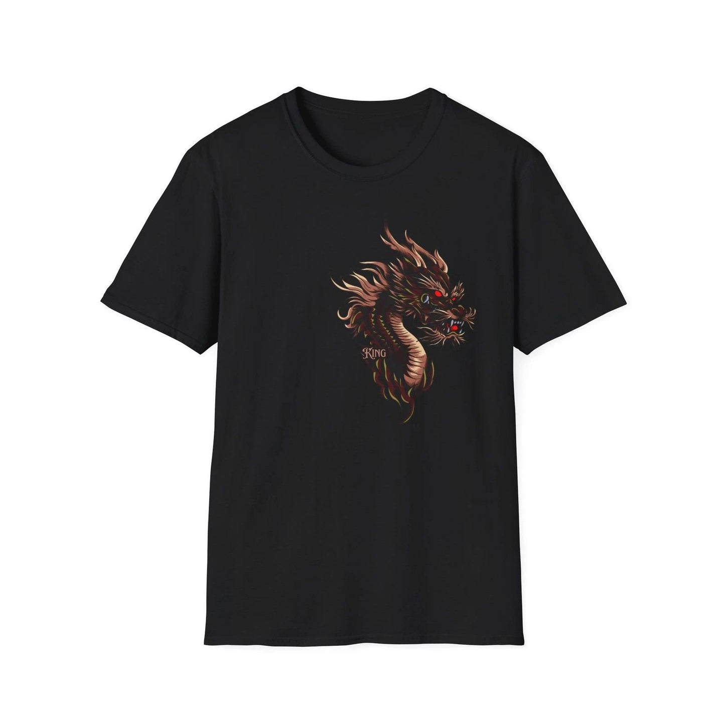 Red & Gold Dragon T-Shirt, Personalized gift,Vacation Shirt, Summer T-Shirt
