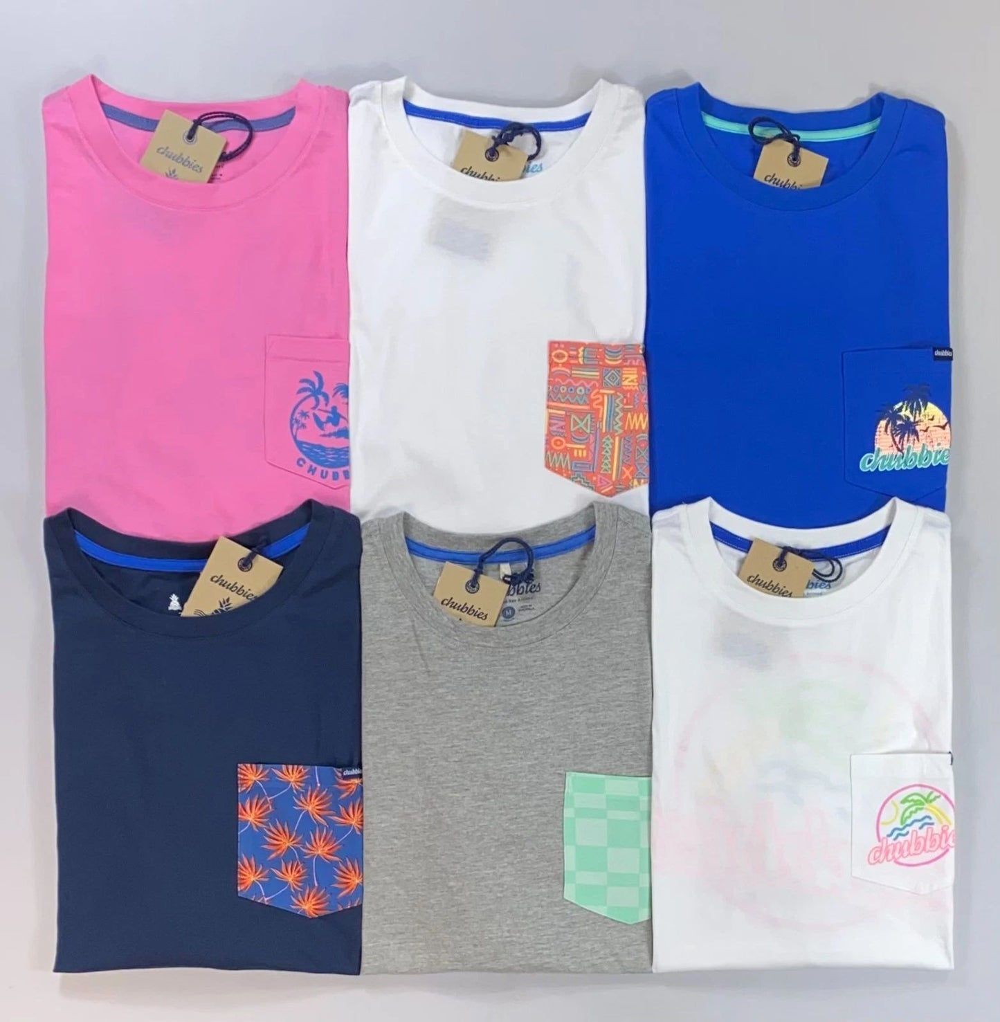 Men's Chubbies Short Sleeve Pocket T-Shirt NEW