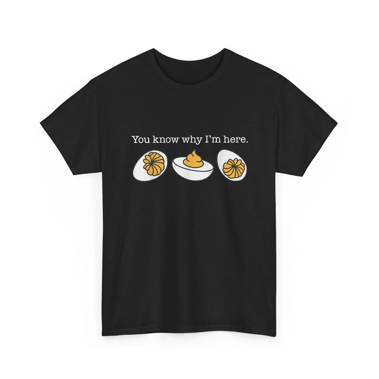 Retro Thanksgiving Dinner You Know Why I'm Here Deviled Egg T-Shirt