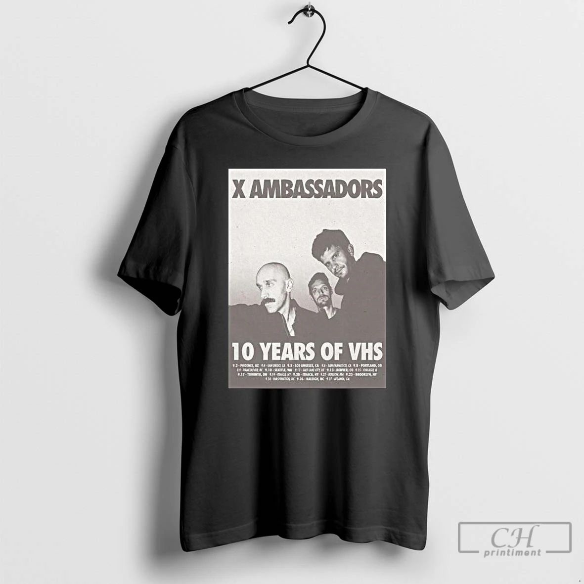 Classic X Ambassadors 10 Years Of Vhs Tour 2025 Long Sleve T Shirts