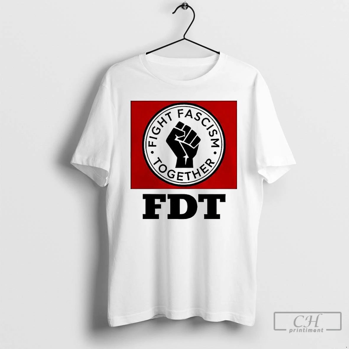 Classic Fight Fascism Together Logo T Shirts